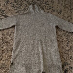 Zara Heather Gray Turtleneck Sweater